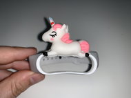HappyLife Animals bracelet for Xiaomi Mi Band 2/3/4/5/6 Color variant: white bracelet + unicorn, - Watch Strap