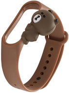 HappyLife Animals bracelet for Xiaomi Mi Band 2/3/4/5/6 Color variant: brown bracelet + teddy bear, - Watch Strap