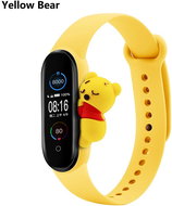 HappyLife Animals Bracelet for Xiaomi Mi Band 2/3/4/5/6 Color variant: yellow Bracelet + Teddy Bear, - Watch Strap