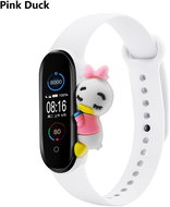 HappyLife Animals bracelet for Xiaomi Mi Band 2/3/4/5/6 Color: White Bracelet + Duck, - Watch Strap