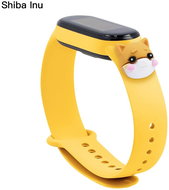 HappyLife Pets Bracelet for Xiaomi Mi Band 2/3/4/5/6 Color: Yellow + Cat, For Arrival - Watch Strap