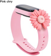 HappyLife Animals bracelet for Xiaomi Mi Band 2/3/4/5/6 Color variant: light pink + large copre - Watch Strap
