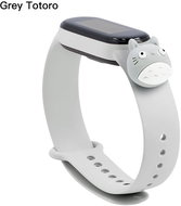HappyLife Pets bracelet for Xiaomi Mi Band 2/3/4/5/6 Color: Grey + cat, For Device - Watch Strap