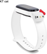 HappyLife Pets bracelet for Xiaomi Mi Band 2/3/4/5/6 Color variant: white + Hello Kitty head, - Watch Strap