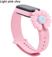 HappyLife Animals bracelet for Xiaomi Mi Band 2/3/4/5/6 Color variant: light pink + big pink - Watch Strap