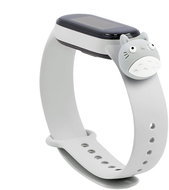 HappyLife Pets bracelet for Xiaomi Mi Band 2/3/4/5/6 Color: Grey + cat, For Device - Watch Strap