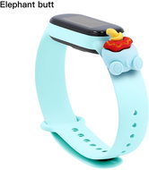 HappyLife Animals Bracelet for Xiaomi Mi Band 2/3/4/5/6 Color: Peppermint + Ass Bimbo, P - Watch Strap