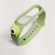 HappyLife Animals bracelet for Xiaomi Mi Band 2/3/4/5/6 Color variant: light green + Monster, P - Watch Strap