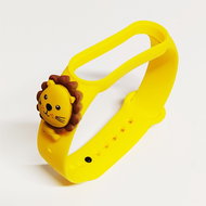HappyLife Pets Bracelet for Xiaomi Mi Band 2/3/4/5/6 Color: Yellow + Lion, For Accessories - Watch Strap