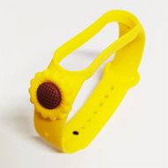HappyLife Animals Bracelet for Xiaomi Mi Band 2/3/4/5/6 Color: Yellow + Sunflower, For Př - Watch Strap