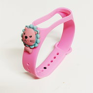 HappyLife Pets Bracelet for Xiaomi Mi Band 2/3/4/5/6 Color: Pink + Lion, For Arrival - Watch Strap