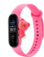 HappyLife Animals bracelet for Xiaomi Mi Band 2/3/4/5/6 Color variant: pink + piglet larger, P - Watch Strap
