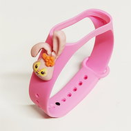 HappyLife Animals Bracelet for Xiaomi Mi Band 2/3/4/5/6 Color: Pink + Rabbit Head, Pro - Watch Strap