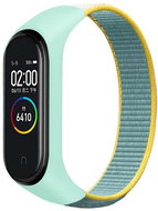 HappyLife SportNylon replacement strap for Mi band 3/4/5/6 Color: Turquoise-Yellow MIBANDCZ - Watch Strap