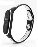 HappyLife ESC replacement bracelet for Mi band 3/4 Color: Black-White MIBANDCZX01347 - Watch Strap