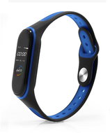HappyLife ESC replacement bracelet for Mi band 3/4 Color: Black-Blue MIBANDCZX01349 - Watch Strap