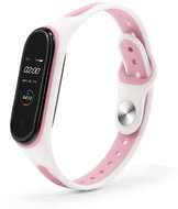 HappyLife ESC replacement bracelet for Mi band 3/4 Color: White-Pink MIBANDCZX01345 - Watch Strap