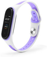 HappyLife ESC replacement bracelet for Mi band 3/4 Color: White-Purple MIBANDCZX01346 - Watch Strap