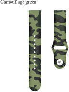 Coloured painted replacement straps 20mm Colour: Green Camouflage MIBANDCZX01391 - Watch Strap