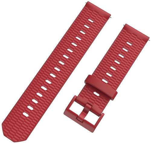 Xiaomi Hex monochrome structured strap/strap 22mm Color: Red MIBANDCZX01403 - Watch Strap - Main image