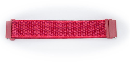 Nylon replacement strap 22 mm Color: Red - Watch Strap - Main image