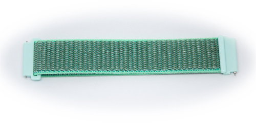 Nylon replacement strap 22 mm Color: Turquoise - Watch Strap - Main image