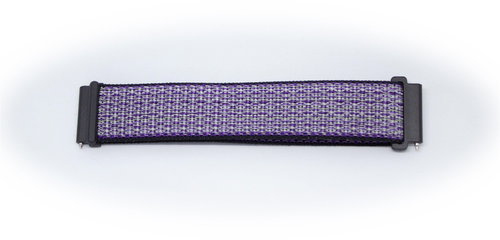 Nylon replacement strap 22 mm Colour: black-purple - Watch Strap - Main image