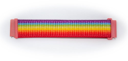 Nylon replacement strap 22 mm Colour: rainbow - Watch Strap - Main image