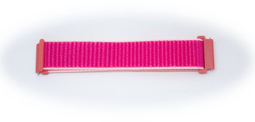 Nylon replacement strap 22 mm Colour: raspberry - Watch Strap - Main image
