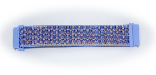 Nylon replacement strap 22 mm Colour: medium-blue-orange - Watch Strap - Main image