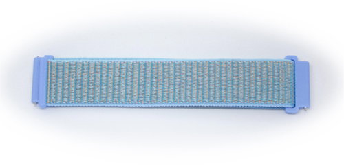 Nylon replacement strap 22 mm Colour: light blue-orange - Watch Strap - Main image