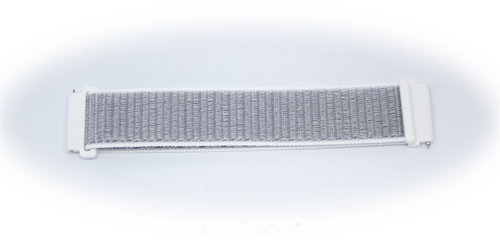 Nylon replacement strap 22 mm Colour: grey and white - Watch Strap - Main image