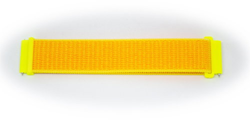 Nylon replacement strap 22 mm Colour: yellow-orange - Watch Strap - Main image