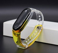 HappyLife Crystal transparent rainbow bracelet for Mi band 5/6 Color: Yellow MIBANDCZX01582 - Watch Strap