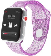 Transparent Glitter Bracelet Apple Watch 38/40mm and 42/44mm Size: 42/44mm, Color: Purple - Watch Strap