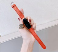 Leather quilted on Mi Band 5/6 Color variant: red gold MIBANDCZX01652 - Watch Strap