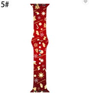 Christmas bracelet Apple Watch 38/40mm and 42/44mm Color: Happy New Year red MIBANDCZX0170 - Watch Strap