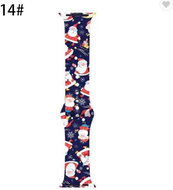 Christmas Bracelet Apple Watch 38/40mm and 42/44mm Size: 42 / 44 mm, Color: Santa black MI - Watch Strap