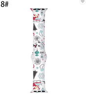 Christmas Bracelet Apple Watch 38/40mm and 42/44mm Size: 42 / 44 mm, Color: Santa on a sleigh - Watch Strap