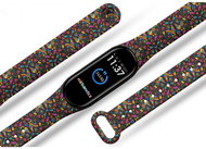 Mi-band.cz Colored roosters replacement bracelet for Mi band 3/4/5/6 Color variant: black, For Devic - Watch Strap