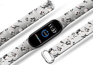 Mi-band.cz Skulls replacement bracelet for Mi band 2/3/4/5/6 Color: White, For Device: Xiaomi - Watch Strap