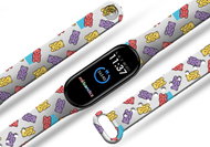Mi-band.cz Teddy bears bracelet for Mi band 3/4/5/6 Color: White, For Device: Xiaomi Mi band - Watch Strap