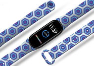 Mi-band.cz Blue-Purple Hexagon Bracelet for Mi band 3/4/5/6 Color: Black, For Device: - Watch Strap