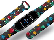 Mi-band.cz Tropical plants replacement bracelet for Mi band 3/4/5/6 Color: Black, For Arrival - Watch Strap