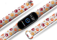 Cat Paws replacement bracelet for Mi band 2/3/4/5/6 Color: White, For Device: Xiaomi - Watch Strap