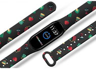Mi-band.cz Kwanzaa replacement bracelet for Mi band 2/3/4/5/6 Color: Black, For Device: Xia - Watch Strap