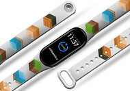 Mi-band.cz Dice replacement bracelet for Mi band 2/3/4/5/6 Color: White, For Device: Xiaom - Watch Strap