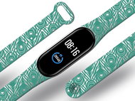 Mi-band.cz Peacock feather bracelet replacement bracelet for Mi band 3/4/5/6 Color variant: white, F - Watch Strap