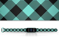 Mi-band.cz Plaid bracelet replacement bracelet for Mi band 3/4/5/6 Color variant: turquoise, Pro - Watch Strap