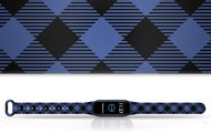 Mi-band.cz Plaid bracelet replacement bracelet for Mi band 3/4/5/6 Color: Blue, For Accessories - Watch Strap